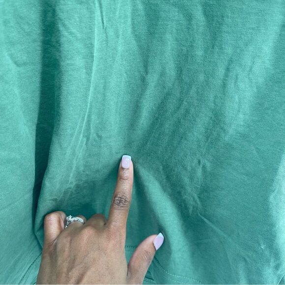 H&M Relaxed Fit Men’s Green Observation & Knowledge Graphic Short Sleeve Tee XS - Picture 4 of 10